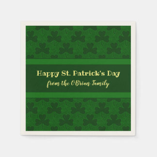 Serviette En Papier Saint Patrick's Day Customisé