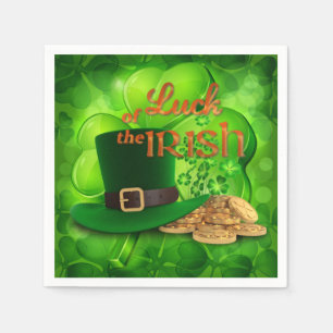 Serviette En Papier Saint Patrick's Day - "La chance des Irlandais"