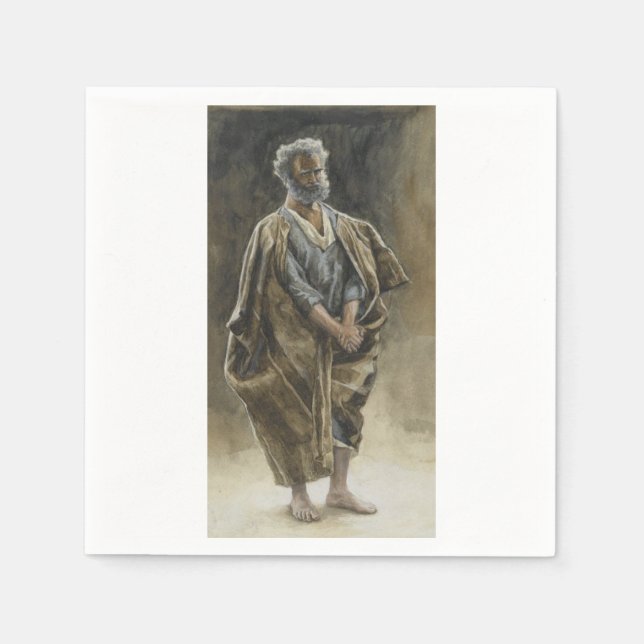 Serviette En Papier Saint Peter Apostle by James Tissot  (Devant)