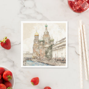 Serviette En Papier Saint Petersburg Russie serviettes en tissu - Voya