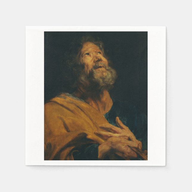 Serviette En Papier Saint Pierre par Antoon van Dyck  (Devant)