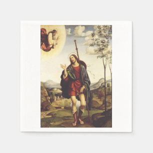 Serviette En Papier Saint Roch par Francesco Francia