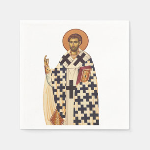 Serviette En Papier Saint Timothée, premier évêque chrétien d'Ephes