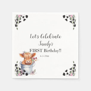 Serviette En Papier Saint-Vache, premier anniversaire