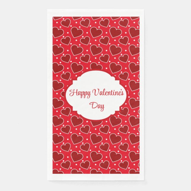 Serviette En Papier Saint-Valentin  (Devant)