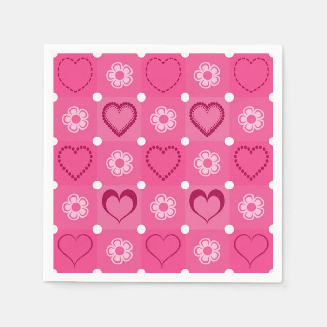 Serviette En Papier Saint Valentin (Devant)