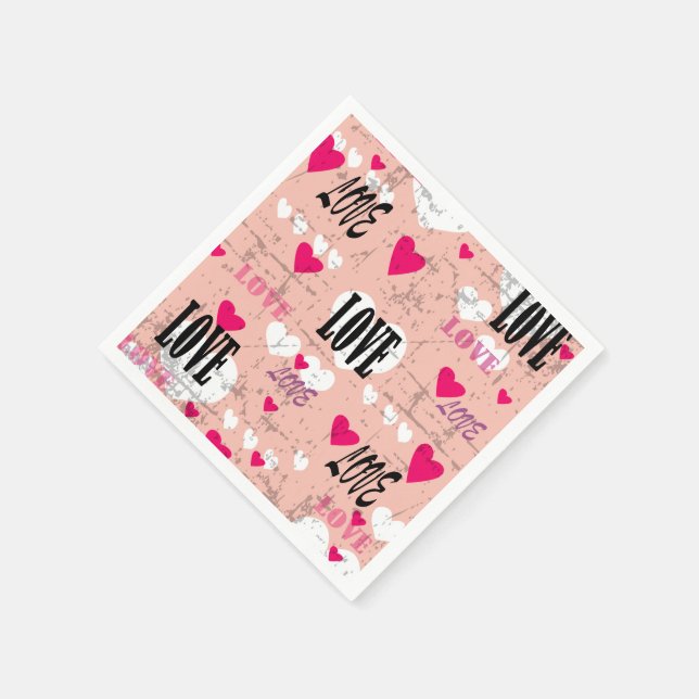 Serviette En Papier Saint Valentin Amour (Coin)