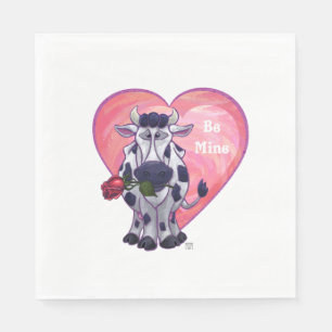 Serviette En Papier Saint Valentin de la vache