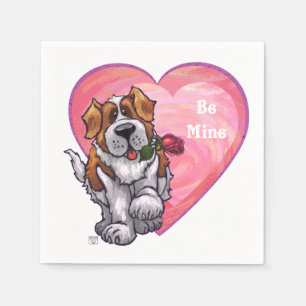 Serviette En Papier Saint-Valentin de St Bernard