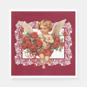 Serviette En Papier Saint-Valentin vintage