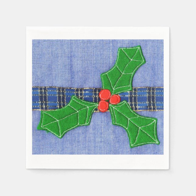 Serviette En Papier Saint vert (Devant)