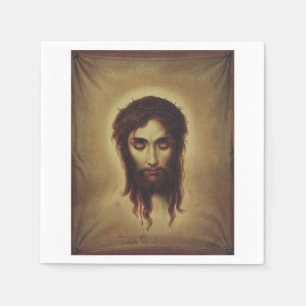 Serviette En Papier Sainte Face de Jésus Christ