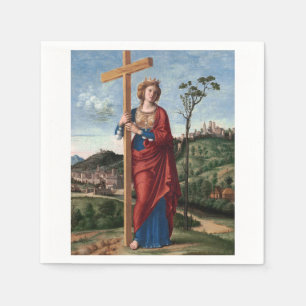 Serviette En Papier Sainte Hélène avec la Vraie Croix Art sacré