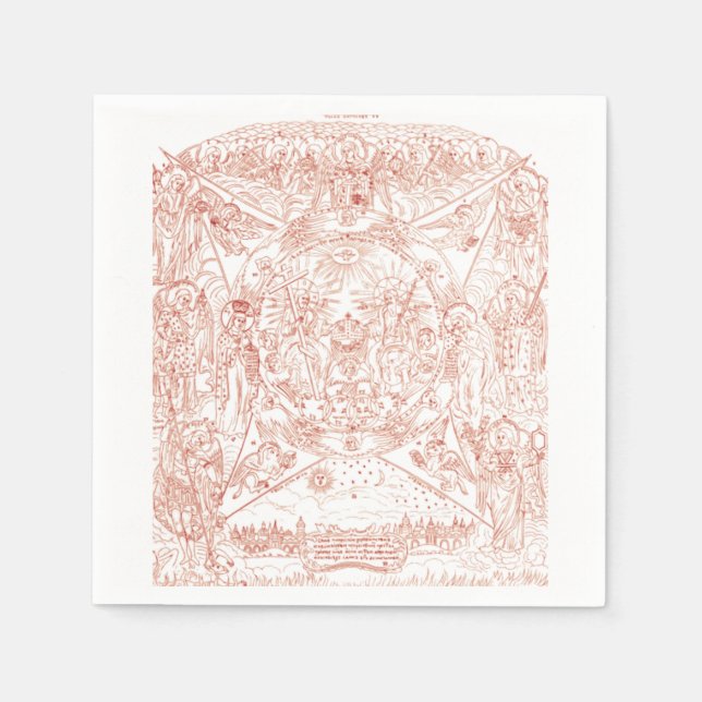 Serviette En Papier Sainte Trinité dans la Gloire (Devant)