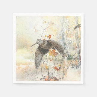 Serviette En Papier Saison de chasse à la bécasse