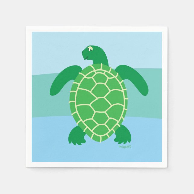 Serviette En Papier Saison des tortues marines (Devant)