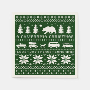 Serviette En Papier Saison Noël de Californie