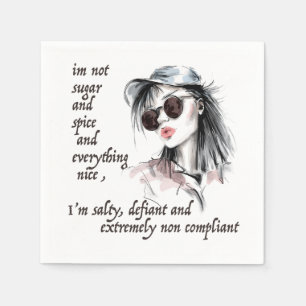 Serviette En Papier Salé et provocateur