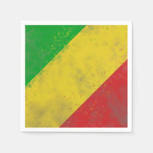 Serviette En Papier Sale Rasta Stripes