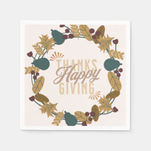 Serviette En Papier Salle de bain moderne Thanksgiving