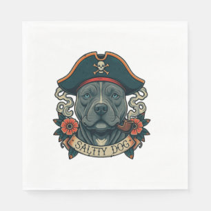 Serviette En Papier Salty Dog Pitbull