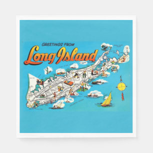 Serviette En Papier Salutation de Long Island, NY
