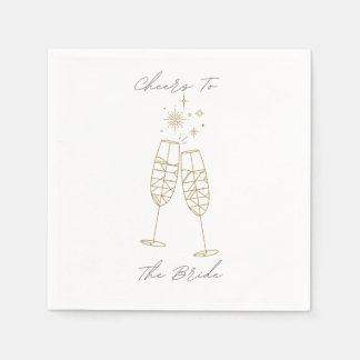 Serviette En Papier Salutations À La Mariée Napkin