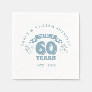 Serviette En Papier Salutations Au 60e anniversaire du Mariage