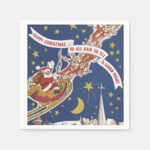Serviette En Papier Salutations de Noël