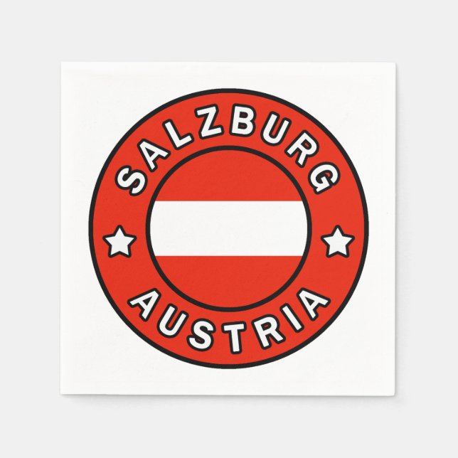 Serviette En Papier Salzbourg Autriche (Devant)