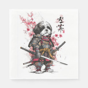 Serviette En Papier Samouraï Shih Tzu � Guerrier Épique Chien