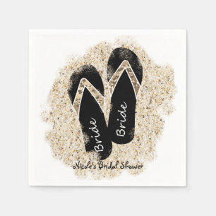 Serviette En Papier Sandales de mariée à semelle de corde été plage ma