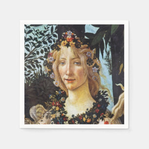 Serviette En Papier Sandro Botticell - Printemps - Le buste de Flora A