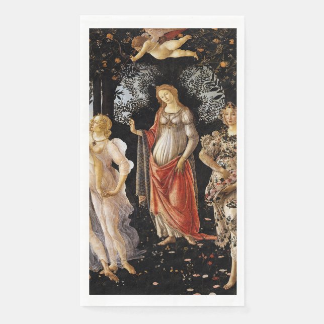 Serviette En Papier Sandro Botticelli - La Primavera (Devant)