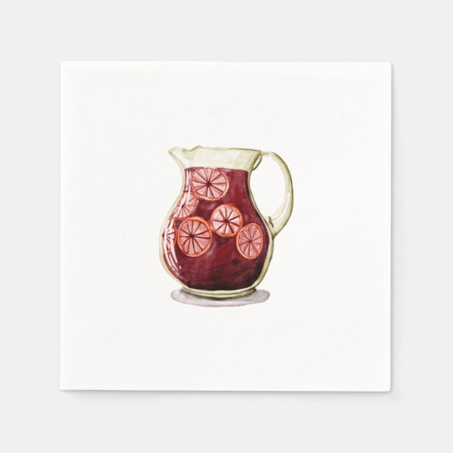 Serviette En Papier Sangria (Devant)