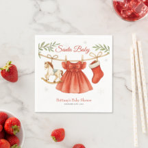 Santa Baby Fête de Bébé Linge de Bébé Fille Vêteme