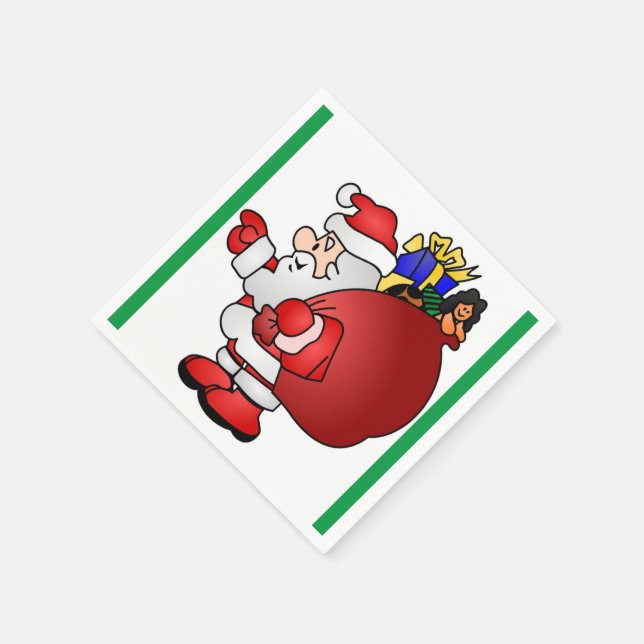 SERVIETTE EN PAPIER SANTA CLAUS (Coin)