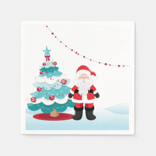 Serviette En Papier Santa Claus