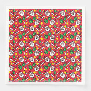 Serviette En Papier Santa Claus