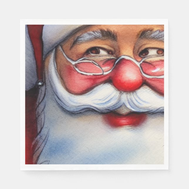 Serviette En Papier Santa Claus (Devant)