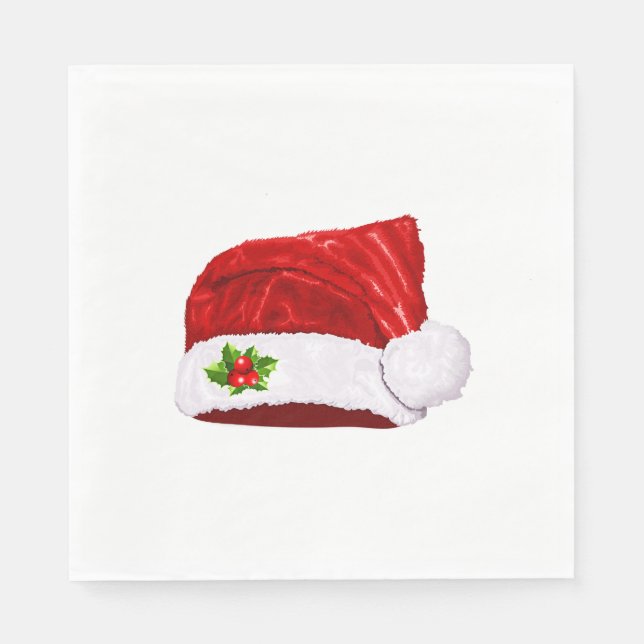 Serviette En Papier Santa Hat (Devant)