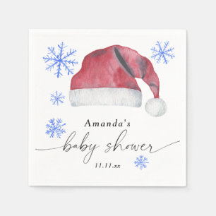 Serviette En Papier Santa Hat - baby shower