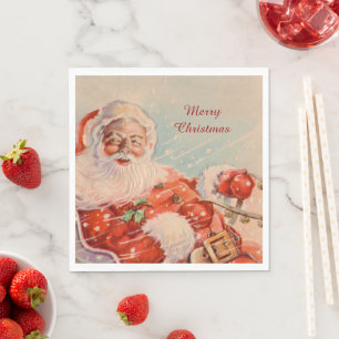 Serviette En Papier Santas
