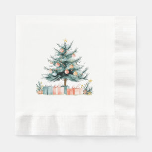 Serviette En Papier sapin de Noël