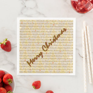 Serviette En Papier Sapins de Noël Luxueux Modernes de Noël