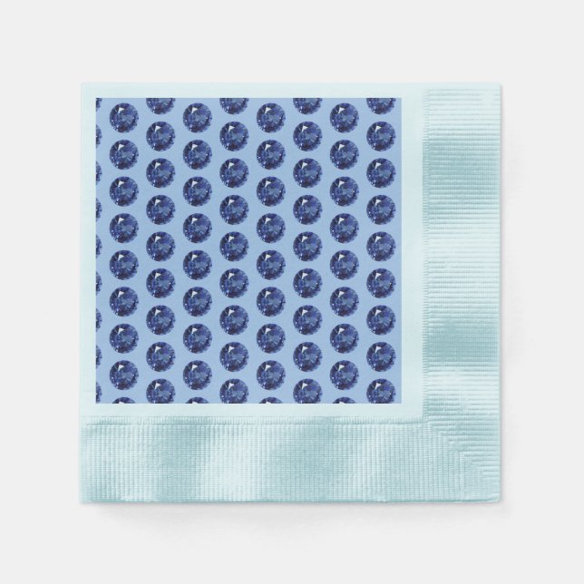 Serviette En Papier Sapphire du 65e anniversaire (Devant)