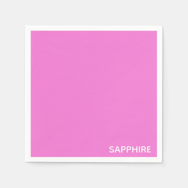 Serviette En Papier Sapphire pink colour (Devant)