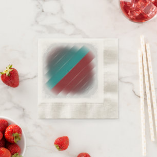 Serviette En Papier Sarcelle sur gris Bourgogne