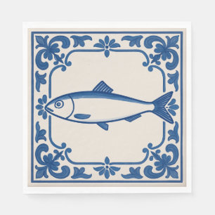 Serviette En Papier Sardine portugaise -