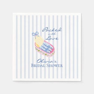 Serviette En Papier Sardines Pleines d'Amour Enterrement de Vie de Jeu
